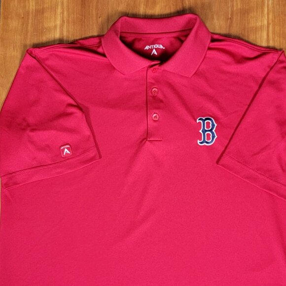 Men's Antigua MLB Boston Red Sox Baseball Polo Shirt - M - Picture 3 of 9